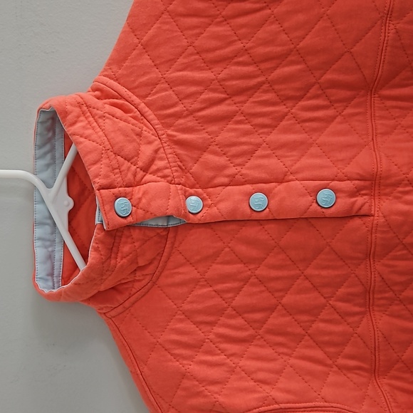 Lauren James PrepTec Quilted Quarter Snap Button Pullover Top Small - Picture 3 of 9